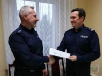 Powitanie nowego Komendanta Komisariatu Policji w Paczkowie