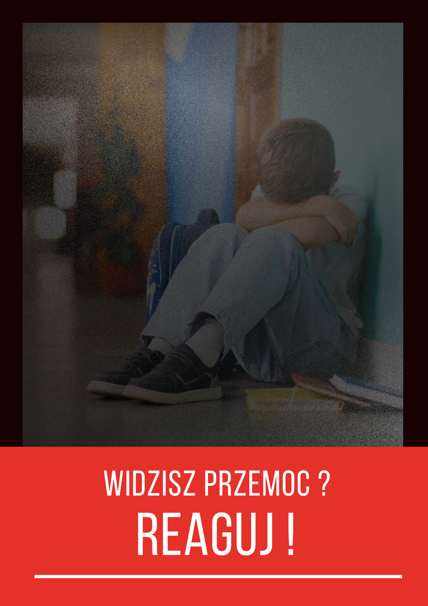 zdjęcie: plakat informujący o przemocy rówieśniczej
