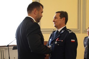 komendant Policji w Jaseniku i Komendant Powiatowy  Policji w Nysie