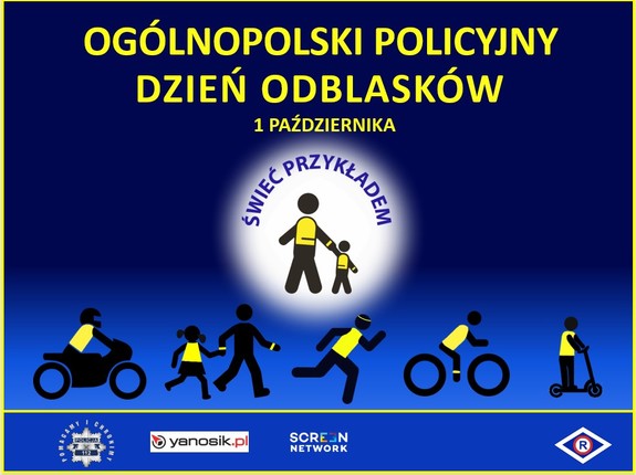 Kolorowa grafika - noś odblaski