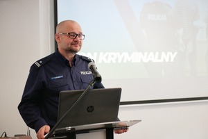 Policjanci podczas narady rocznej
