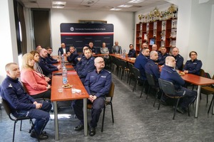 Policjanci podczas narady rocznej