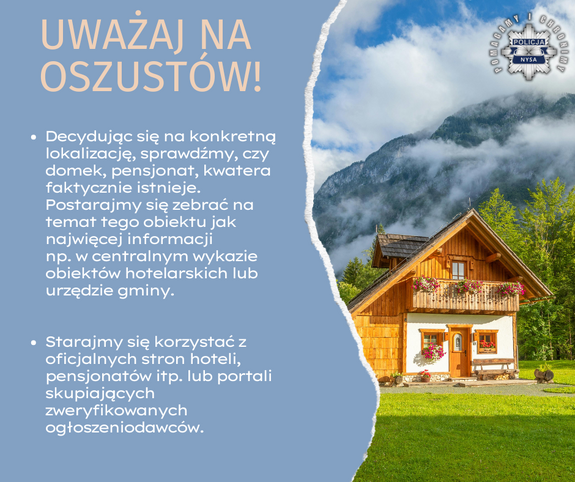 grafika uważaj na oszustów