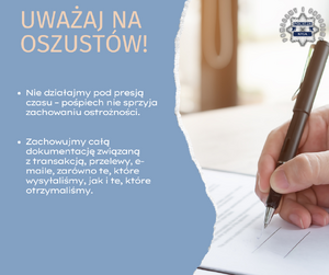 grafika uważaj na oszustów