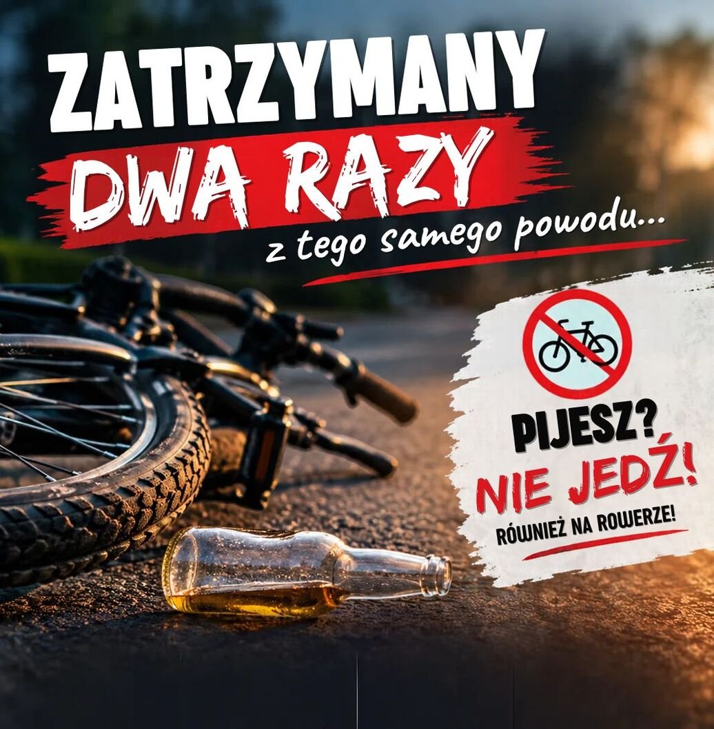 Mieszkaniec Paczkowa ukarany mandatami za jazdę rowerem pod wpływem alkoholu